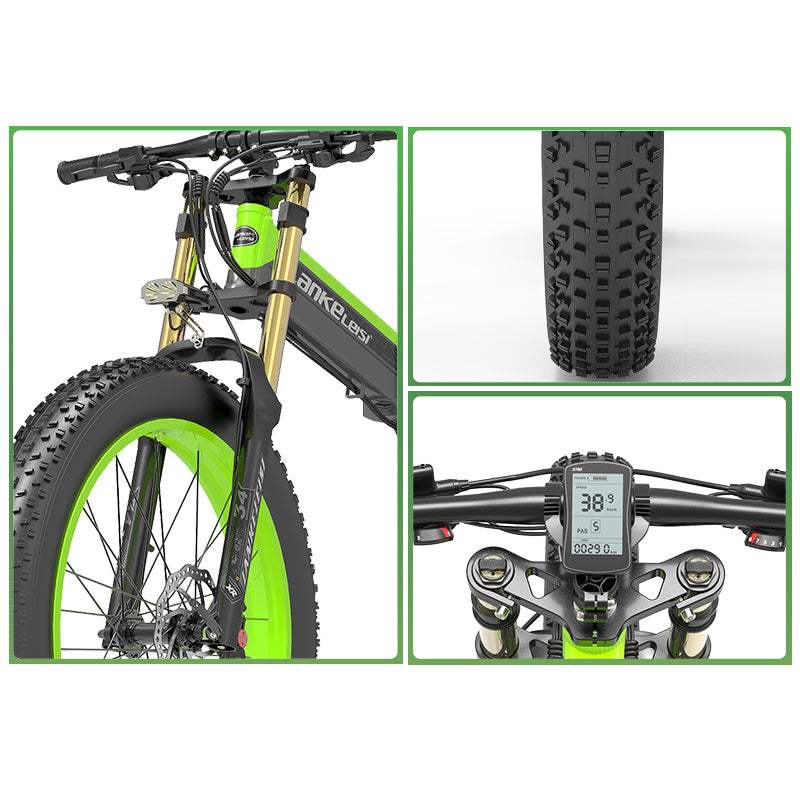 LANKELEISI XT750 PLUS GRANDE FOURCHE VTT électrique Fat Tire–  lankeleisi-bikes