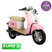 Scooter Oldies 50cc Rose & Blanc - Euro 4